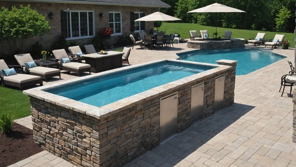 Comment installer un bar aquatique dans une piscine extérieure?